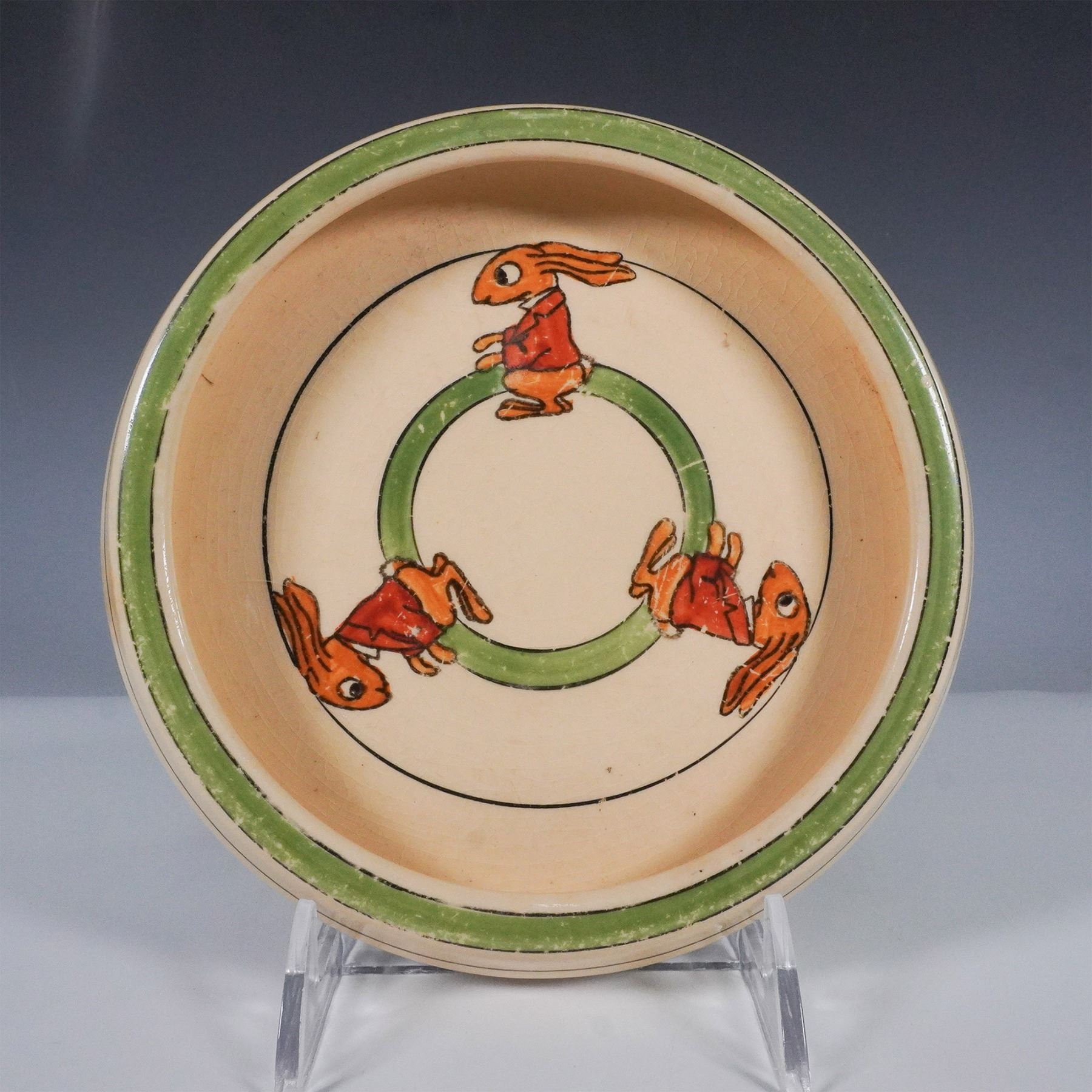 Roseville Pottery Juvenile Ware, Rabbit Dish