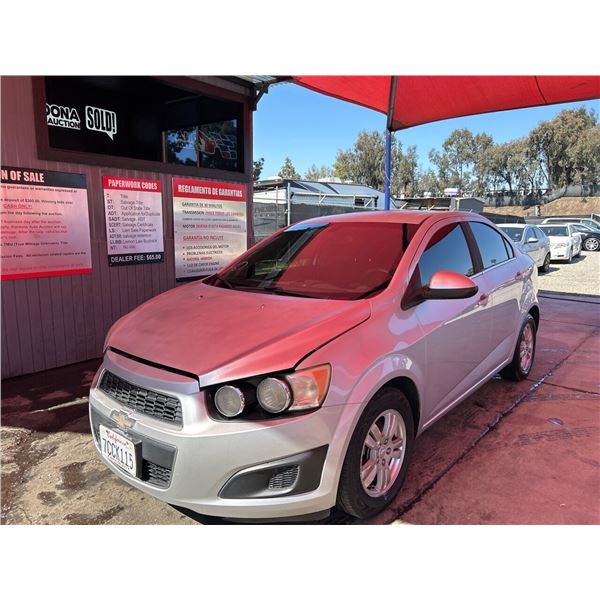2014 CHEVROLET SONIC