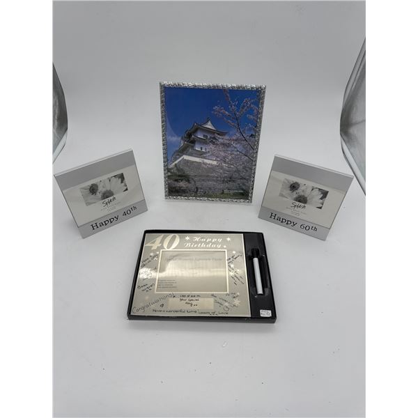 Birthday Photo Frames - 40th Birthday, writeable 40th birthday frame, 60th Birthday, Stand up frame