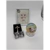 Image 1 : Baptism Set - Baptism Frame, Guilding Light Snow globe, Cross & mini ornaments