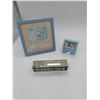 Image 1 : Baby - Blue - 2 frames, birth certificate holder