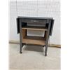 Image 1 : Wheeled Utility Table with drawer and folding sides