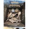 Image 1 : Six 5lb downrigger fish weights and two 10lb lead balls