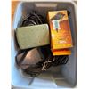 Image 1 : tote of lowrance transducer and other odds and ends