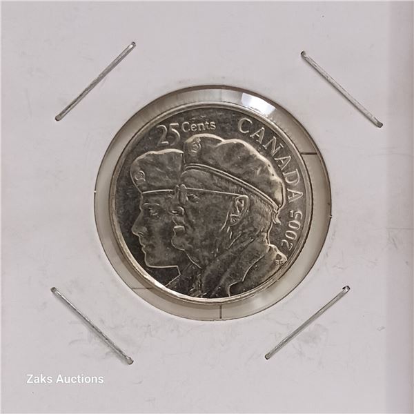 Canada - 2005 - 25 Cents - Year of the Veteran