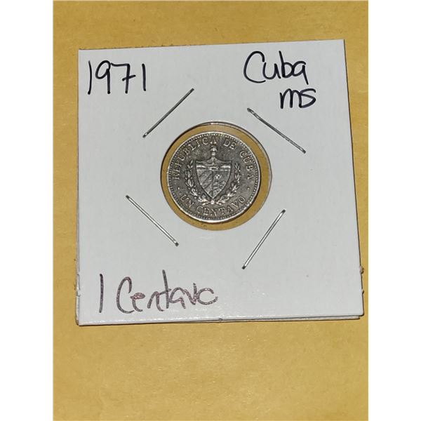 1971 Cuba 1 Centavo MS