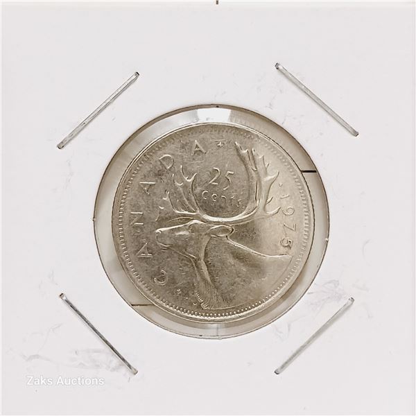 Canada - 1975 - 25 Cents - Elizabeth II 2nd Portrait