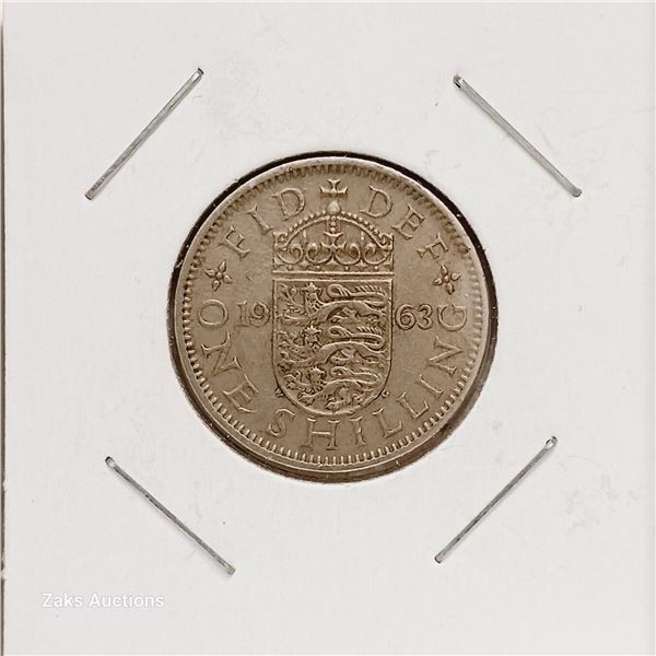 UK - 1963 - 1 Shilling - English Shield