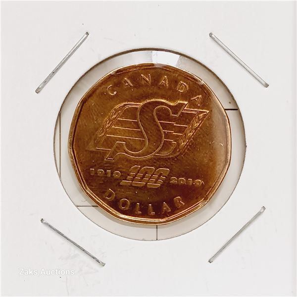 Canada - 2010 - 1 Dollar - Saskatchewan Roughriders