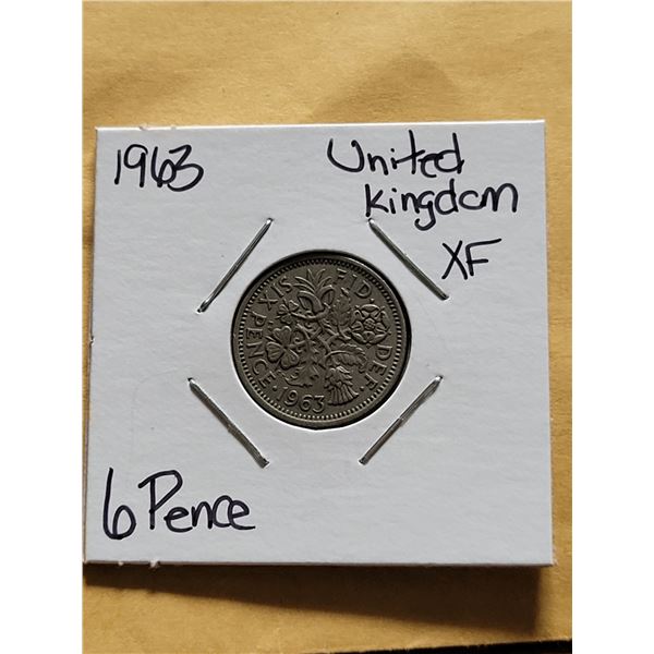 1963 United Kingdom 6 Pence XF