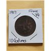 Image 1 : 1907 France 10 Centimes VG