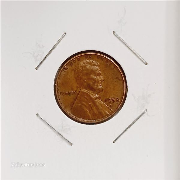 USA - 1958 - 1 Cent - Lincoln - Wheat Ears Reverse