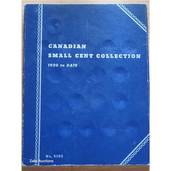 Canadian Small Cent Collection Folder Book 1920 to Date - Empty
