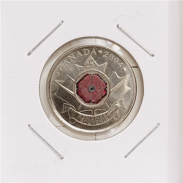 Canada - 2004 - 25 Cents - Remembrance Day
