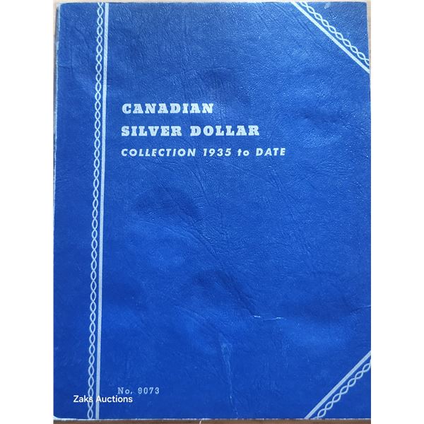 Canadian Silver Dollar Collection Folder Book 1935 to Date - Emtpy
