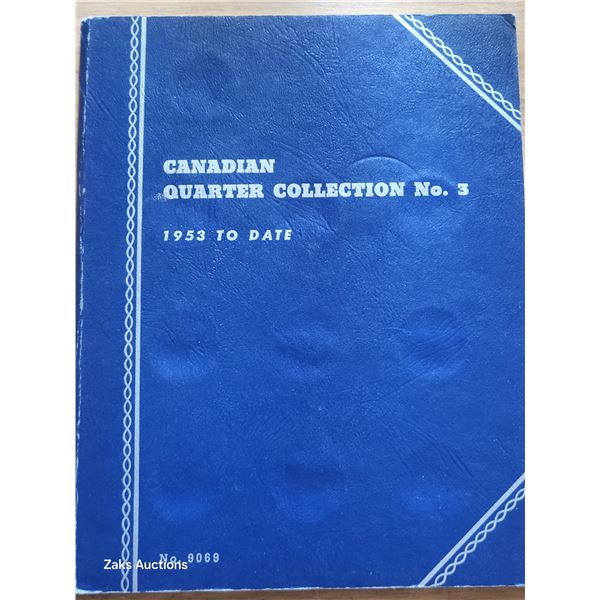 Canadian Quarter Collection Folder Book 1953 to Date - Empty