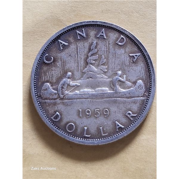1959 Canada Silver Dollar