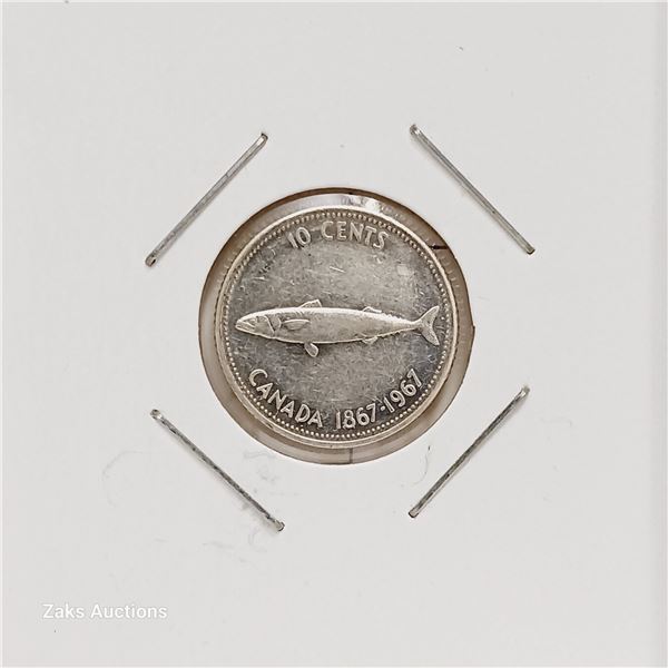 Silver (.800) - Canada - 1967 - 10 Cents - Confederation
