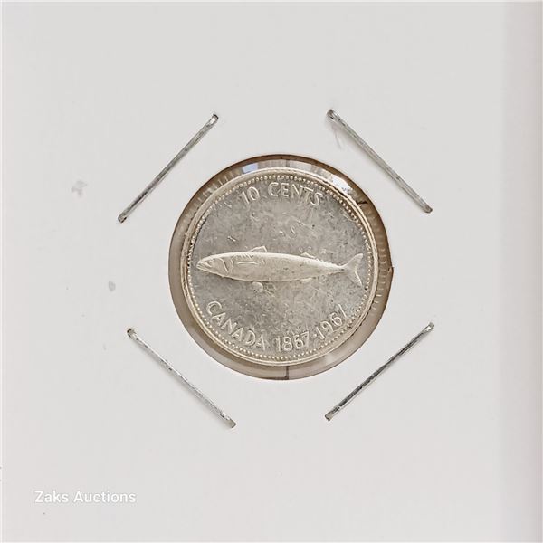 Silver (.800) - Canada - 1967 - 10 Cents - Confederation