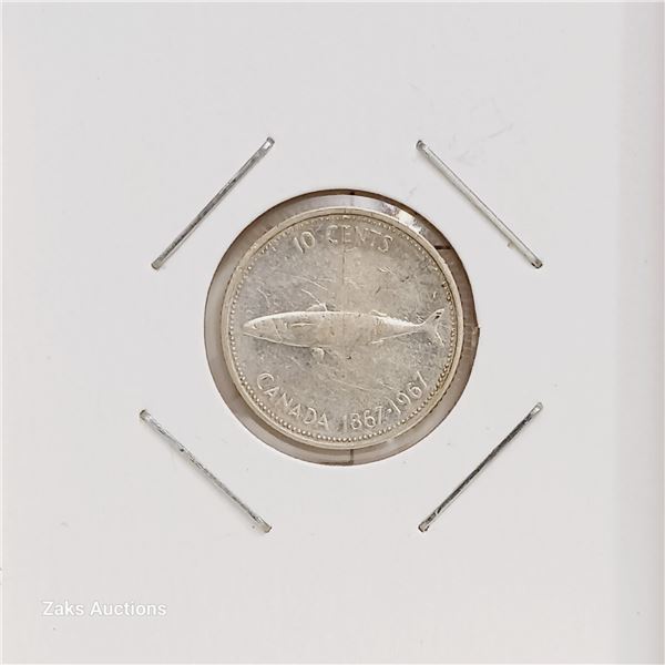 Silver (.800) - Canada - 1967 - 10 Cents - Confederation
