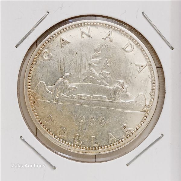 Silver (.800) - Canada - 1966 - 1 Dollar - Elizabeth II 2nd Portrait