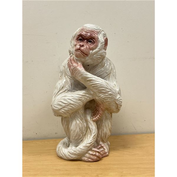 MCM Italian Ceramic Glazed Mokey - Larger Approx: 15.5"T 8.5"W - see all photos