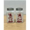 Image 1 : Vintage Hazel Atlas Dutch Skaters Salt & Pepper Shakers 4.5"