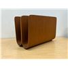 Image 1 : RS Canadian Teak Bentwood Magazine Rack / Holder - Approx: 16x8.25 & 10.5"T