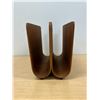 Image 2 : RS Canadian Teak Bentwood Magazine Rack / Holder - Approx: 16x8.25 & 10.5"T