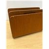 Image 6 : RS Canadian Teak Bentwood Magazine Rack / Holder - Approx: 16x8.25 & 10.5"T