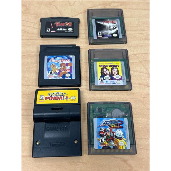 6 Nintendo Game Boy Games - mixed lot - see all photos, not tested.