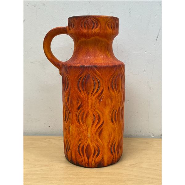 Mid Century West German Handled Vase 10.5"