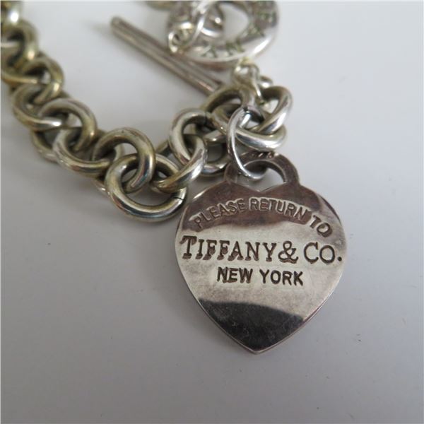 TIFFANY & CO necklace.  Stamped 925.  Weighs 62.5 grams.  No COA - please see all photos