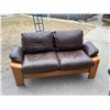 Image 1 : Nice Bentwood / Leather 2 Seater "Panda" Loveseat