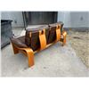 Image 3 : Nice Bentwood / Leather 2 Seater "Panda" Loveseat