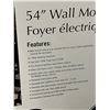 Image 3 : Napoleon 54" Wall Mount Electric Fireplace - see all photos for details