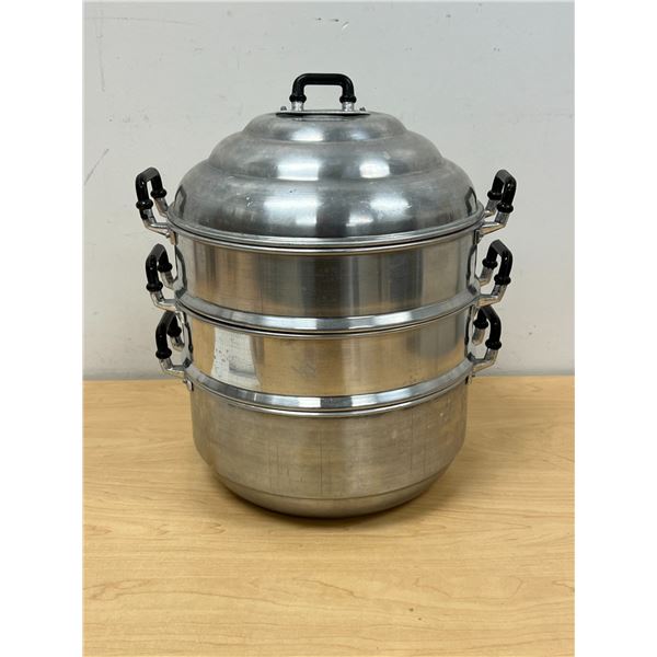 Vintage Aluminum 3 Tier Steamer