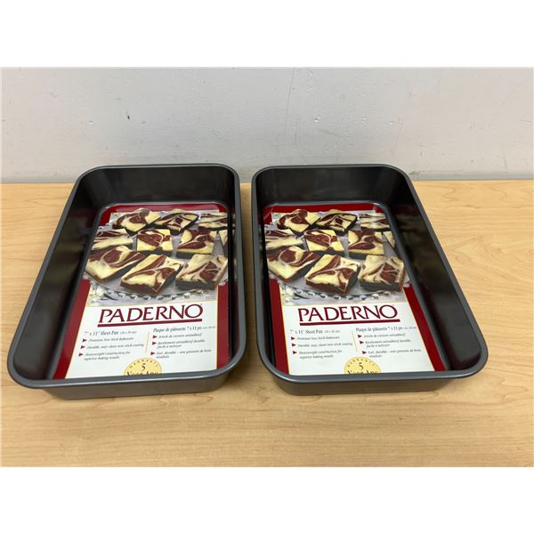 2 Paderno 7x11" Sheet Pans