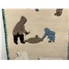 Image 3 : Artist Signed Vintage Inuit Felt Wall Hanging - Approx: 40x19"