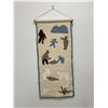 Image 6 : Artist Signed Vintage Inuit Felt Wall Hanging - Approx: 40x19"