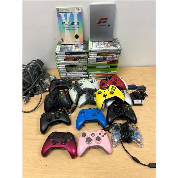 Microsoft XBOX 360 Games & Accessories Lot - see all photos for details - Not tested