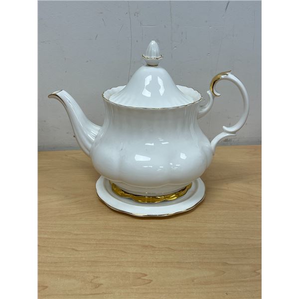 Royal Albert England Val D'or Bone China Teapot Tea Pot