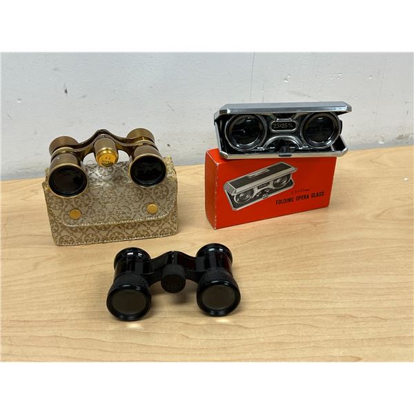 3 Pairs Vintage Opera Glasses / Binoculars - see all photos