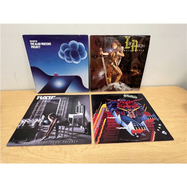 4 Vinyl LP Records - Ratt / Alan Parsons Project / Lee Aaron / Judas Priest