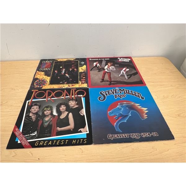 4 Vinyl LP Records - The Steve Miller Band / Toronto / Duran Duran / Platinum Blonde
