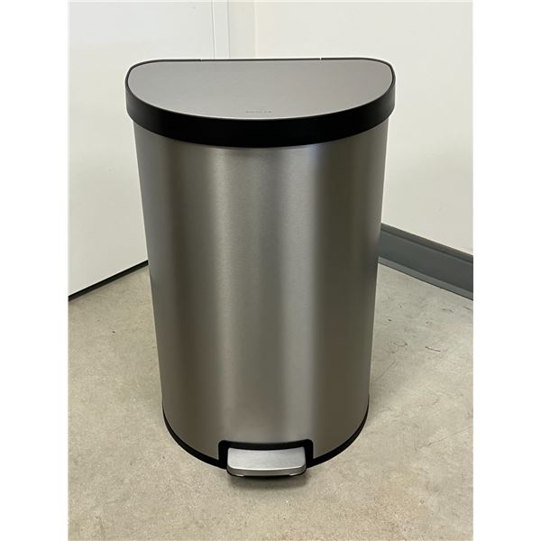 Kohler 45L Stainless Steel Semi-Round Step Trash Can - see all photos