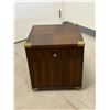 Image 1 : Amazing Vintage LP Record Storage Box - Approx: 17x17 & 18"T (see all photos)