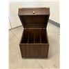 Image 2 : Amazing Vintage LP Record Storage Box - Approx: 17x17 & 18"T (see all photos)