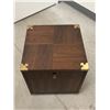 Image 6 : Amazing Vintage LP Record Storage Box - Approx: 17x17 & 18"T (see all photos)