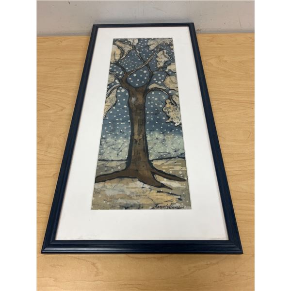 Karen Johannsson  Batik? Framed Art - Frame approx: 24.5 x 12"